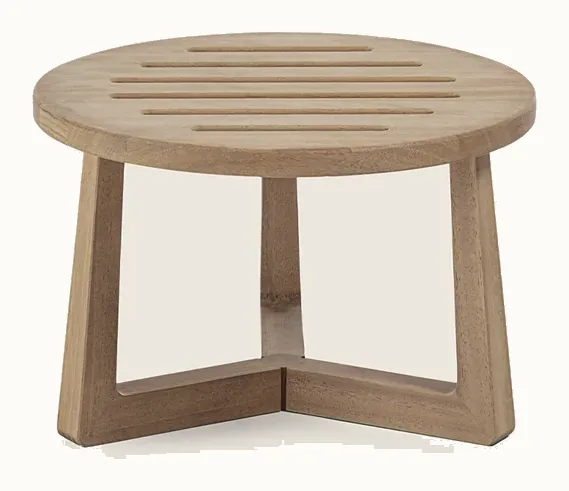 Flexform Jiff outdoor coffee table, photographed for the factory catalogue
