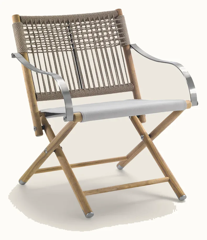Flexform Lauren outdoor armchair, photographed for the factory catalogue