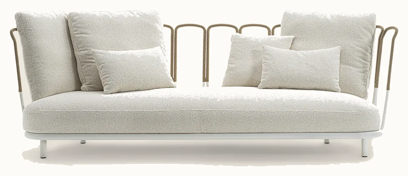 Flexform Margherì outdoor sofa, photographed for the factory catalogue