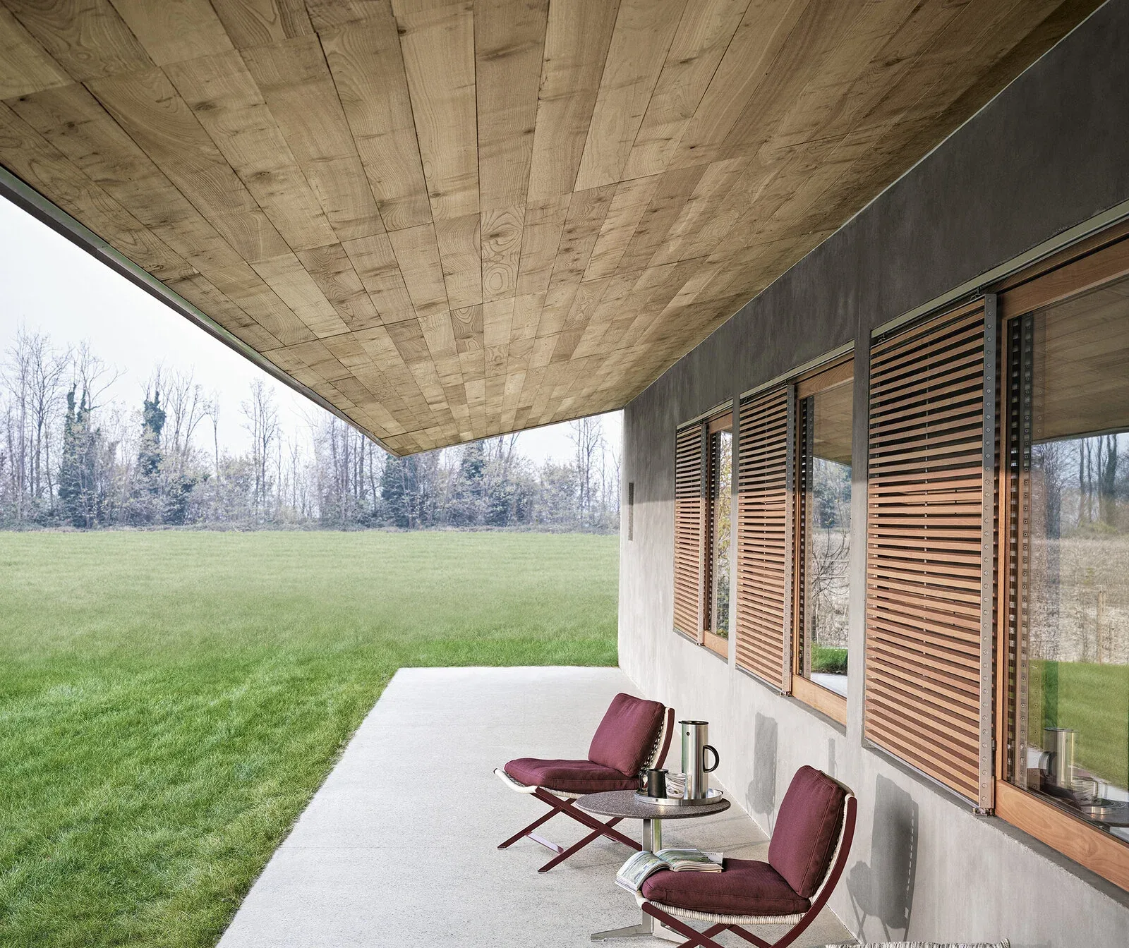 Flexform Peter outdoor armchair, photographed for the factory catalogue